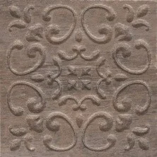 Декор напольный Kerama Marazzi Браш Вуд Коричневый темный С1