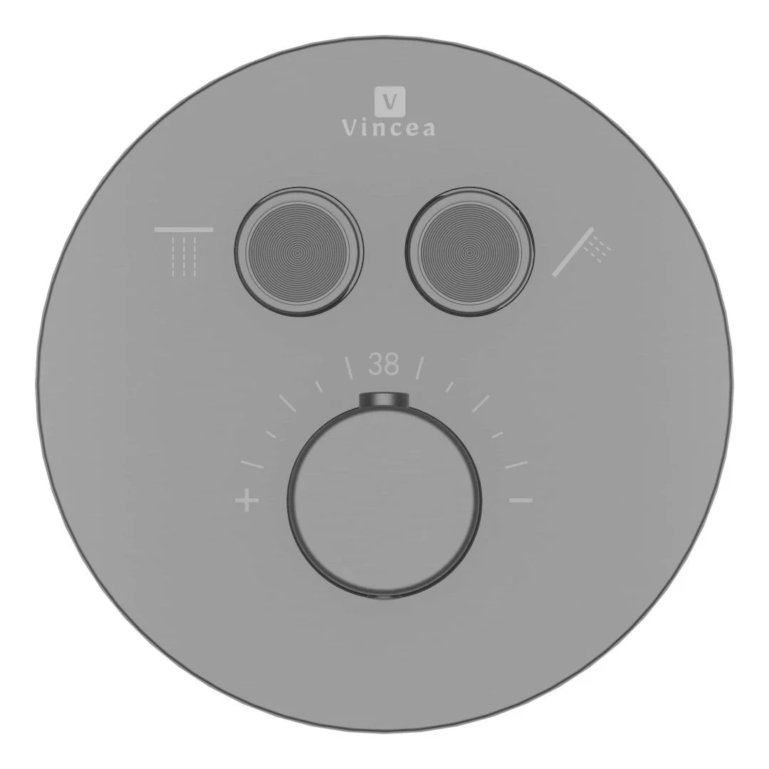 Приобрести vincea встраиваемая душевая система inspire, оружейная сталь vsfw-3i22mt2rgm