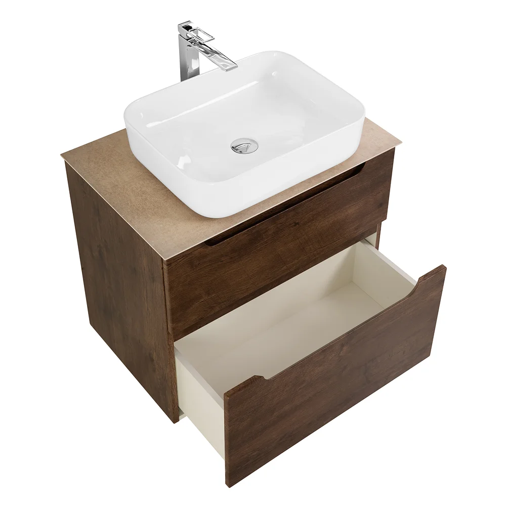 Приобрести belbagno тумба со столешницей etna-h60 60 см, подвесная rovere moro