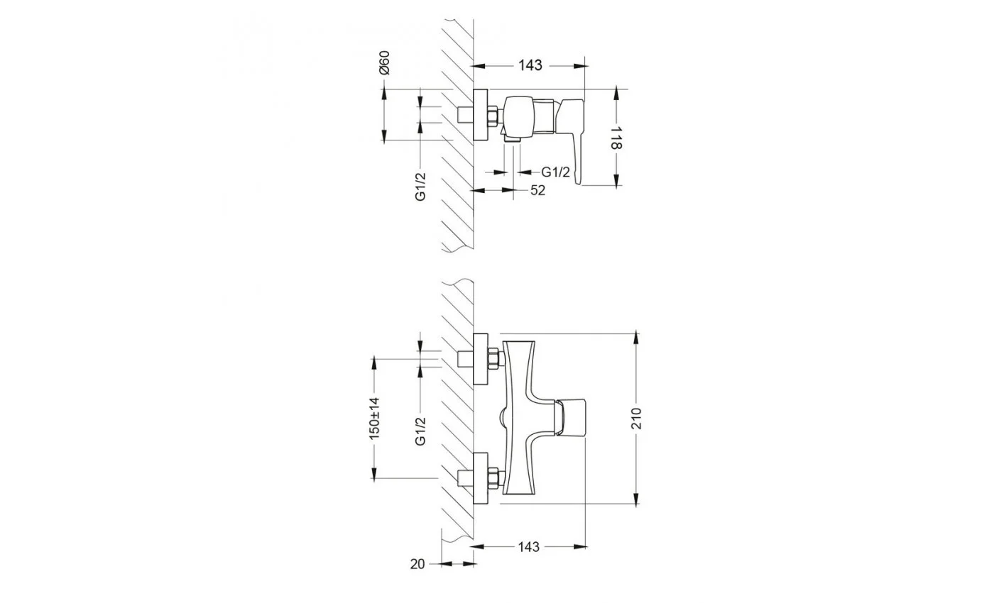 Приобрести lemark смеситель для душа evitta, хром lm0503c