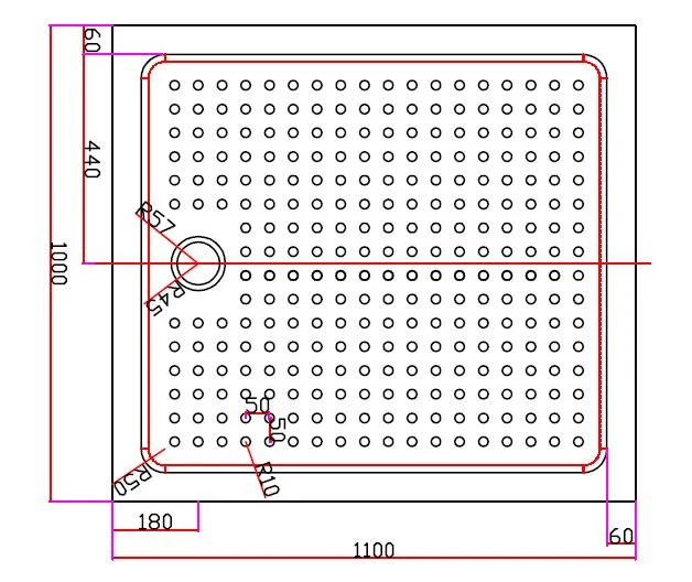 Приобрести cezares поддон акриловый tray 110х100см tray-a-ah-110/100-15-w