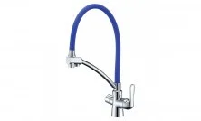 LEMARK Смеситель для кухни Comfort с подключением к фильтру, голубой LM3070C-Blue