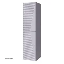 Caprigo Пенал подвесной Modo Terza 35 см, левосторонний, серый 35650L-SF028