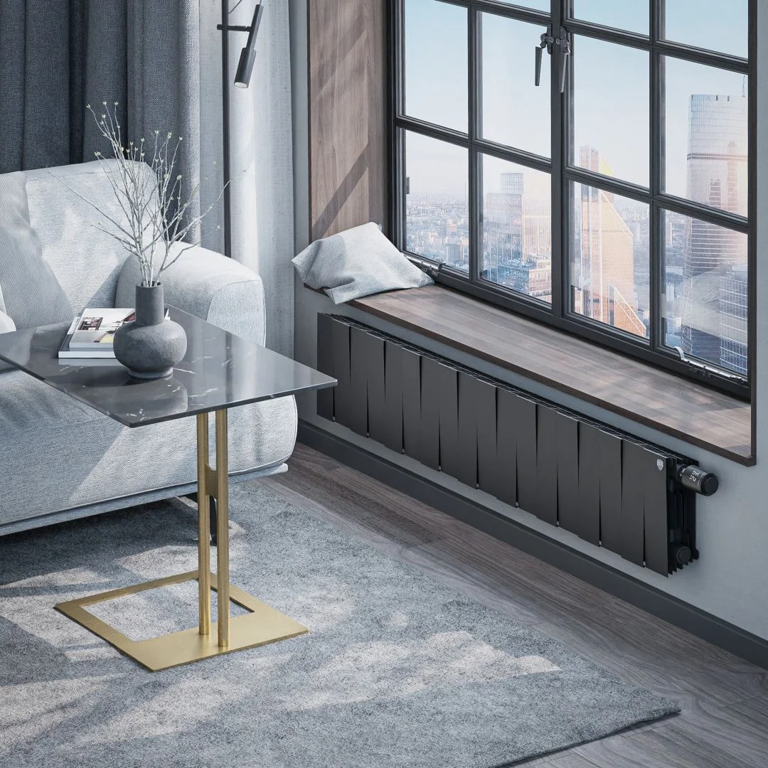 Приобрести royal thermo радиатор биметаллический pianoforte 200 /noir sable ( черный графит ) vdr - 18 секц.