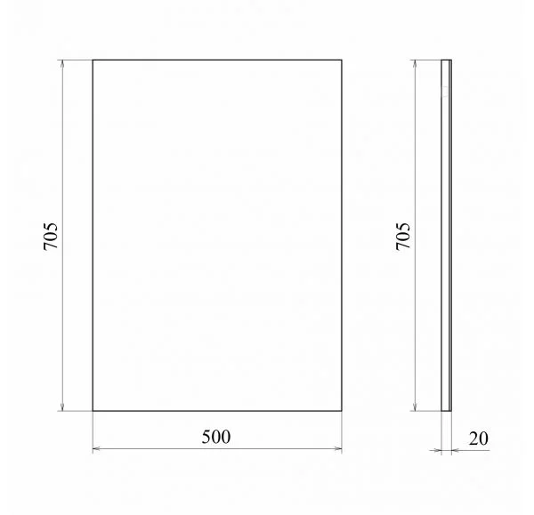 Приобрести mirsant зеркало фарида 50х70 см, белое ут000004909