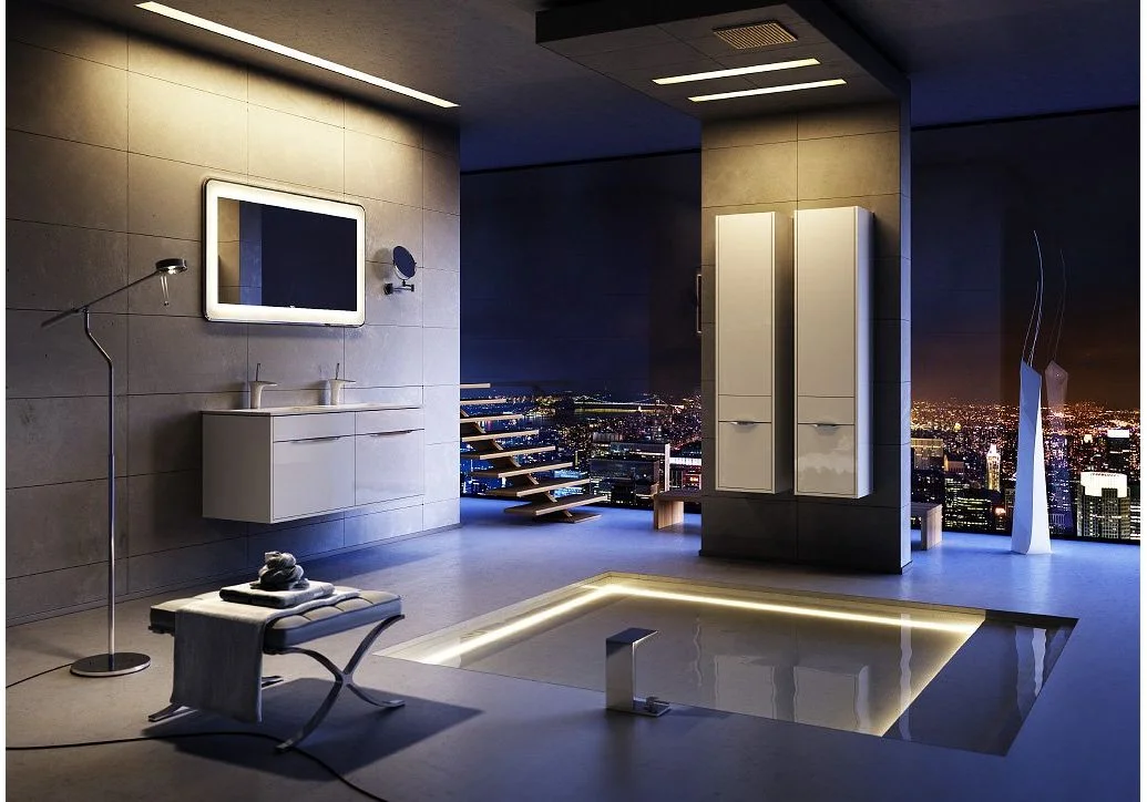 Приобрести тумба подвесная с раковиной aqwella malaga 120 см mal.01.12