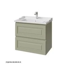 Caprigo Тумба с раковиной WALES 70 см, зеленая, эмаль