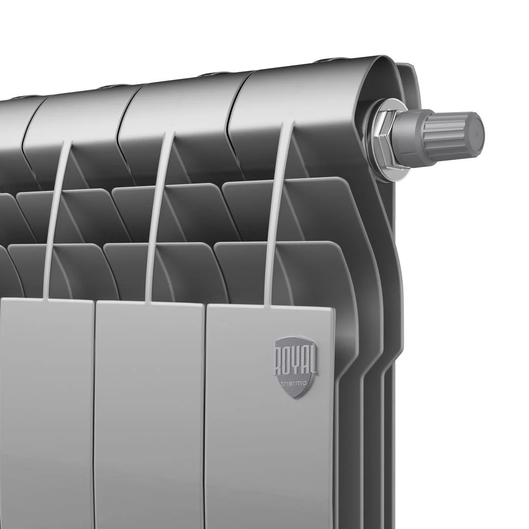 Приобрести royal thermo радиатор биметаллический biliner 350 /silver satin ( серебристый ) vdr - 12 секц.