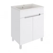 AQUA DE MARCO Тумба напольная с раковиной OLIVIA 65см, две двери, белый 2065COLI/F; 265OLIVIA