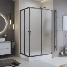BelBagno Душевое ограждение 120х90 UNO-195-AH-2-120/90-P-NERO