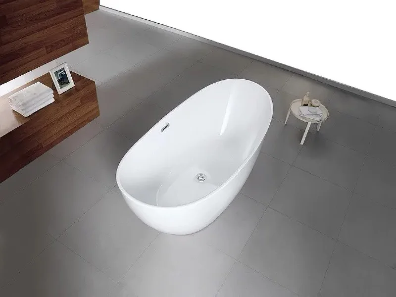 Приобрести акриловая ванна azario glasgow 166х78 см, отдельностоящая gla16778