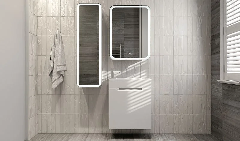 Приобрести jorno зеркало шкаф modul 60 см, с подсветкой, белое