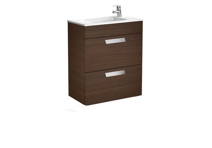 Приобрести тумба подвесная roca debba с раковиной 60 см, венге z.ru93.0.270.8+7.3279.9.h00.y