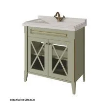 Caprigo Тумба с раковиной NAPOLI 80 см, зеленая, эмаль 11212UV 1