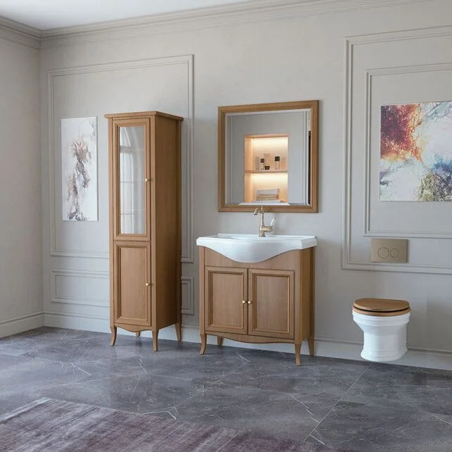 Приобрести caprigo тумба с раковиной lion 80 см, дерево, экошпон 38311 1