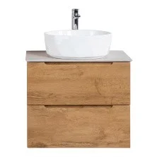 BelBagno Тумба со столешницей ETNA 60 см, подвесная Rovere Nature
