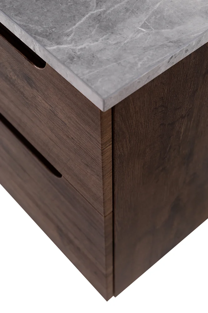 Приобрести belbagno тумба со столешницей etna-h60 100 см, подвесная rovere moro