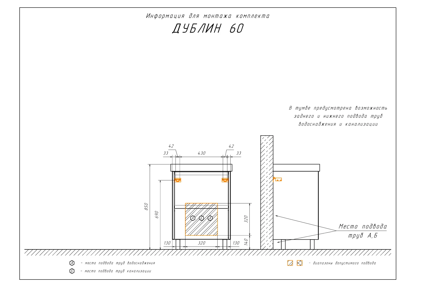 Приобрести сomforty тумба с раковиной "дублин-60" белая глянцевая