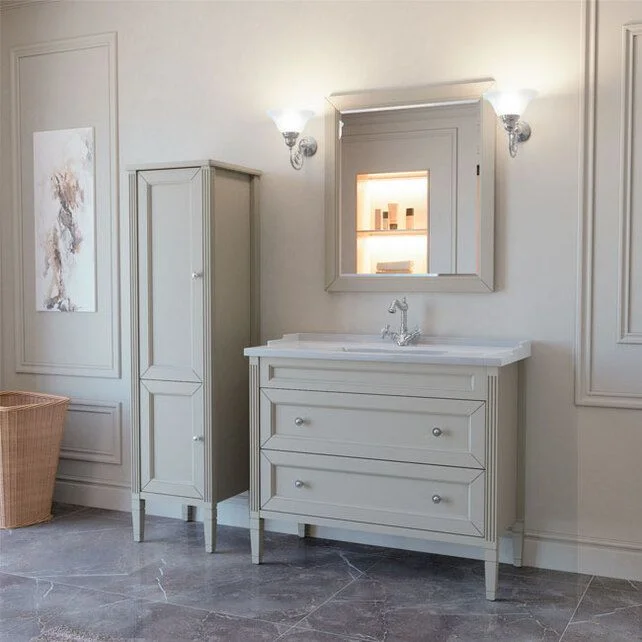 Приобрести caprigo тумба с раковиной albion concept 100 см, белая