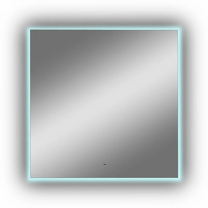 Приобрести continent зеркало с подсветкой trezhe 100х100 см, бесконтактный включатель, белое