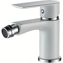 HAIBA Смеситель для биде 124мм, белый\хром HB-50505-8