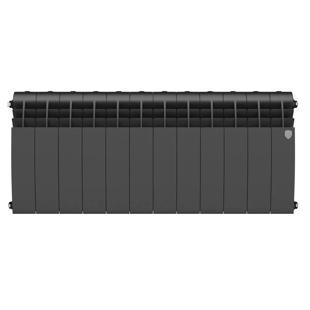 Приобрести royal thermo радиатор биметаллический biliner 350 /noir sable ( черный графит ) - 12 секц.