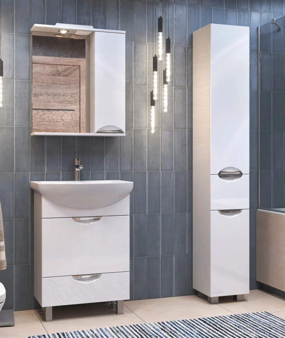 Приобрести vigo зеркало-шкаф callao 60 см, со спотом, правое, белое z.cal.60.l.el