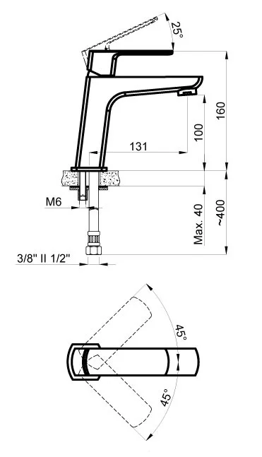 Приобрести смеситель для раковины azario atri, az-15964501