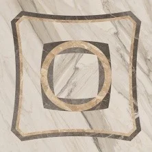 Плитка напольная Coliseumgres Portofino Белый, Вставка Интарсио, шлифованная, реттифицированная