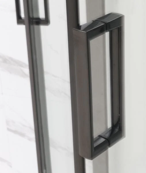 Приобрести frank душевая кабина f412/2l black с высоким поддоном, левосторонняя