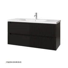 Caprigo Тумба с раковиной TERMIN-Smalty META 120 см, графит, эмаль