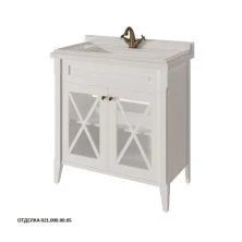 Caprigo Тумба с раковиной NAPOLI 80 см, белая, эмаль 11212UV 2