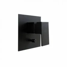 Kerama Marazzi Смеситель для душа скрытого монтажа Futura с дивертором на два потока, черный матовый 66470EKM.01.093