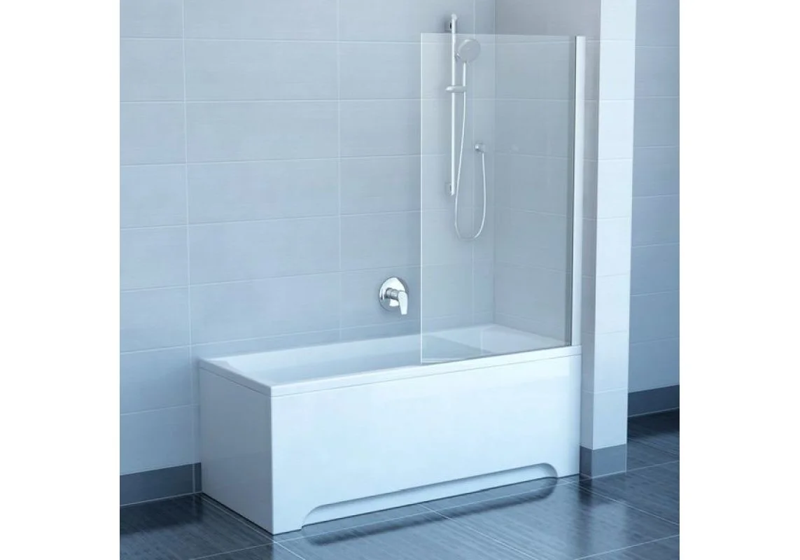 Приобрести ravak шторка для ванны pivot pvs1 80 см 79840u00z1 сатин/прозрачное