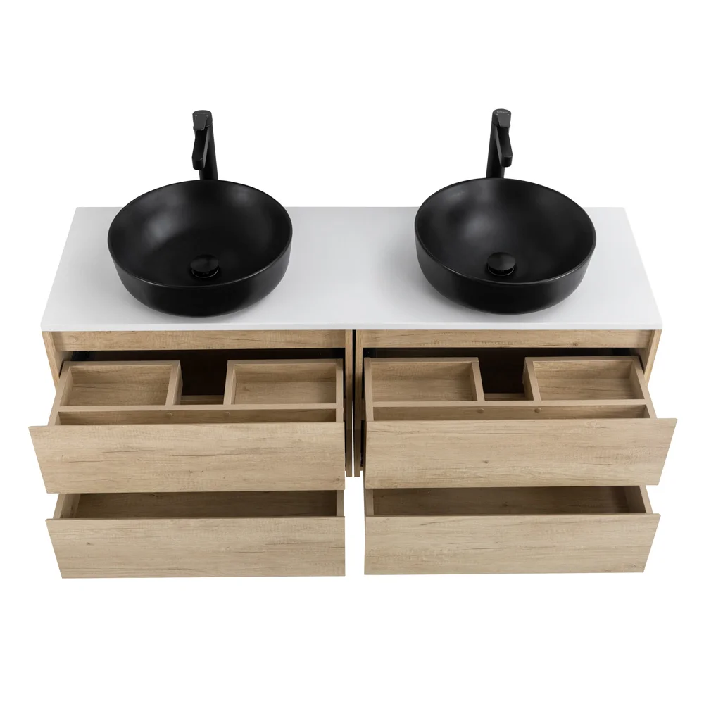Приобрести belbagno тумба со столешницей kraft 120 см, подвесная rovere nebrasca nature