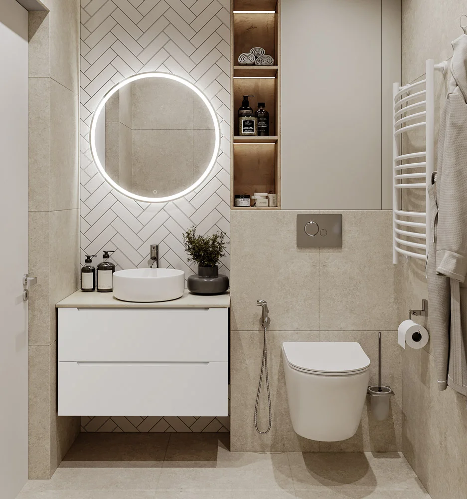 Приобрести belbagno тумба со столешницей etna 80 см, подвесная bianco lucido