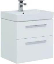 Aquanet Тумба с раковиной Nova 60 см, белая (2 ящика)
