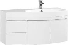 Aquanet Тумба с раковиной Опера 115 см, R белая 00212992