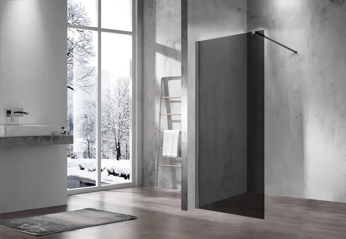 Приобрести vincea душевая перегородка walk-in 120 см, тонированное, оружейная сталь vsw-1h120cggm