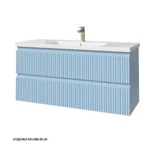 Caprigo Тумба с раковиной FORTE-Smalty TYPE 120 см, голубая, эмаль