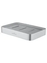 Мыльница с держателем WONZON & WOGHAND LOTTE, Хром (WW-8324)