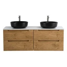 BelBagno Тумба со столешницей ETNA 140 см, подвесная Rovere Nature