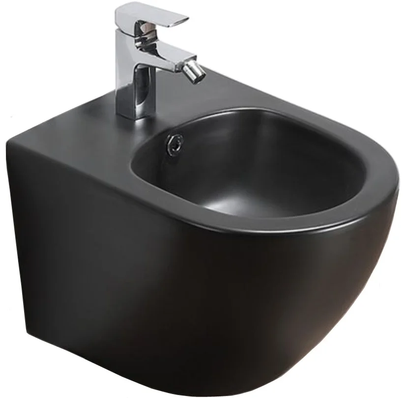Приобрести azario биде подвесное grado 370х480 мм, черное az-0046-bn sp