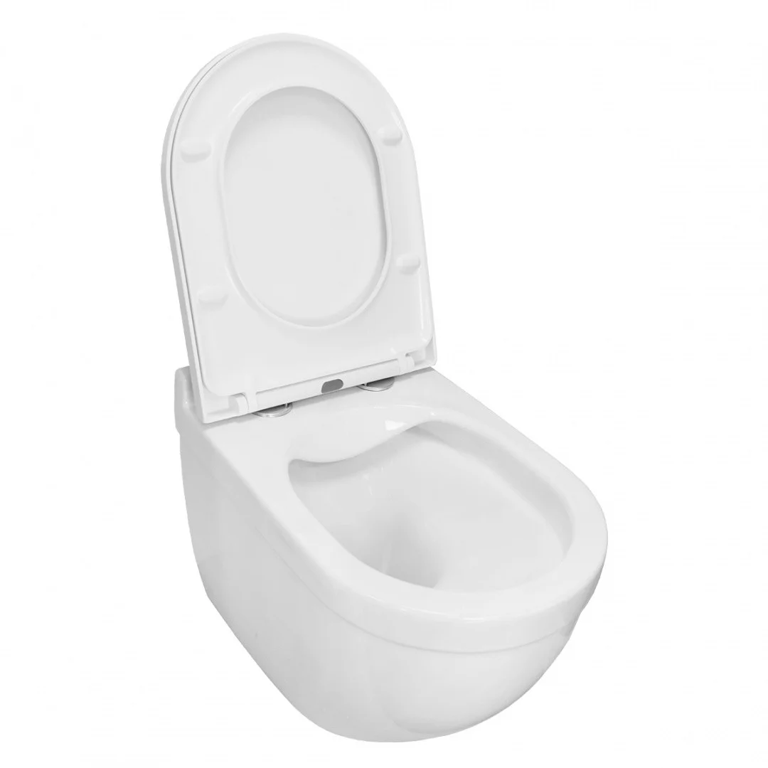 Приобрести унитаз подвесной безободковый azario fora az-0017 с крышкой микролифт