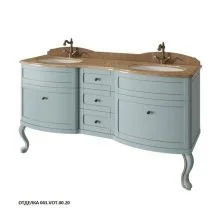 Caprigo Тумба с раковиной IMPERIO 160 см, голубая, эмаль