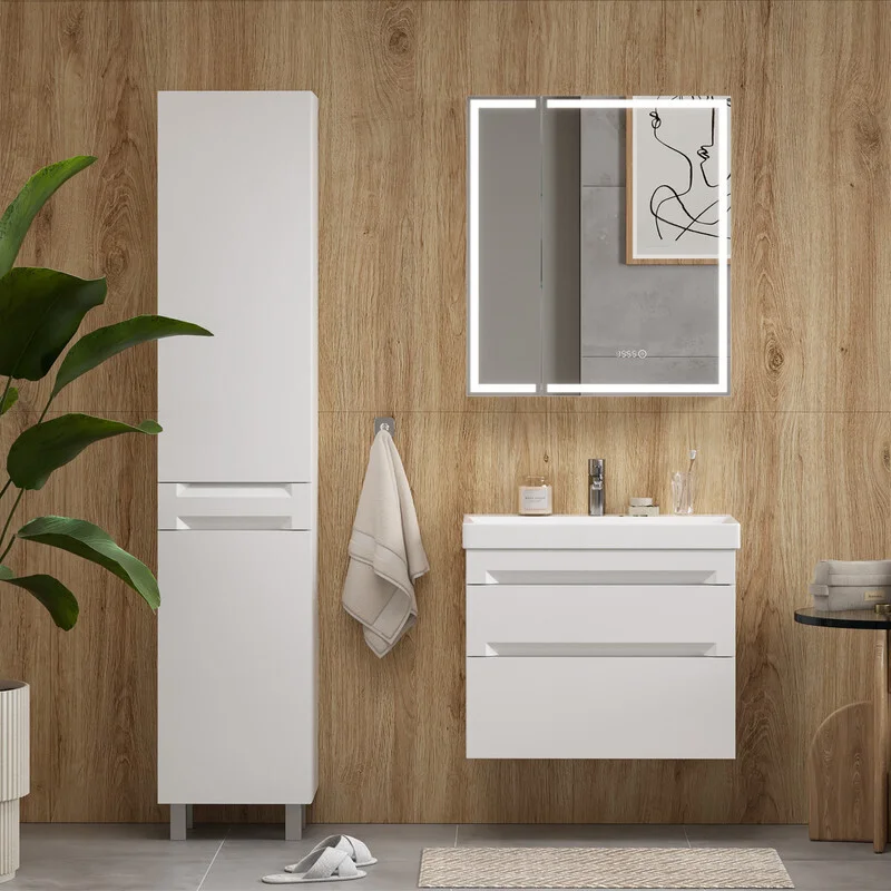 Приобрести equil тумба подвесная с раковиной corner 70 см, белая tpcrnr70.2y-06