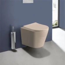 Vincea Унитаз подвесной Piatti, ультратонкое сиденье, микролифт, капучино матовый VT1-11SMC