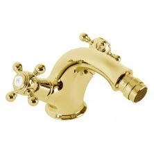 CEZARES Смеситель для биде GOLF, c донным клапаном, золото GOLF-BS1-03/24