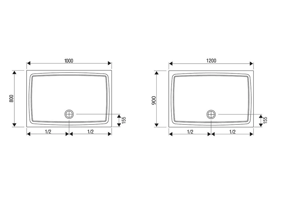 Приобрести поддон акриловый ravak galaxy gigant 100х80 см xa01a401210