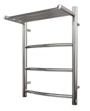 Полотенцесушитель электрический Point 500х600 Афина с полкой П3, хром PN04156PE